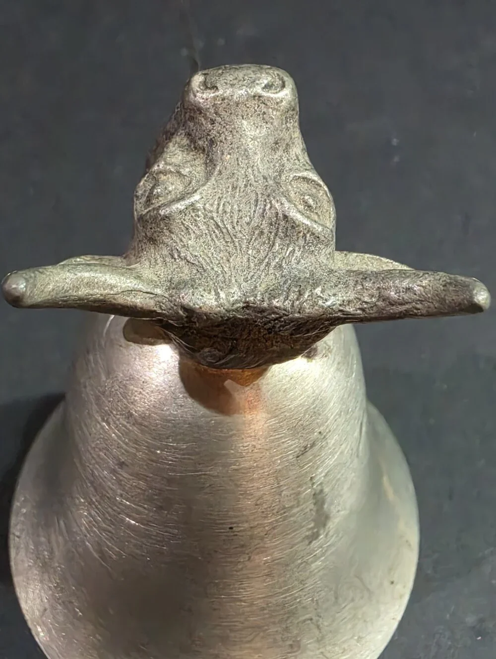 Vintage Towle Pewter Bull Head Stirrup Cup Shot Glass Jigger